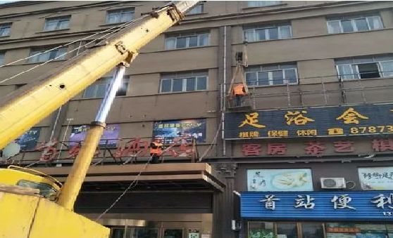 句容安装较高的门店招牌有什么好的方法？
